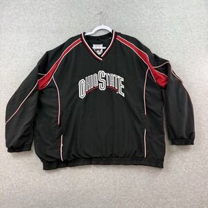 Ohio State Buckeyes 58 Sports Pullover Windbreaker Jacket Mens XXL Y2K Vintage